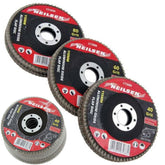 Neilsen 6pc Sanding Aluminium Oxide Flap Disc Set Angle Grinder 40 60 80 Grit